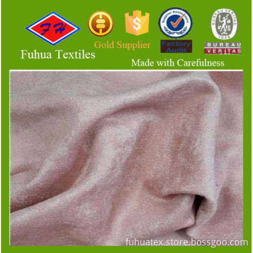 High quality 100 polyester suede fabric for sofa cushion / home textile